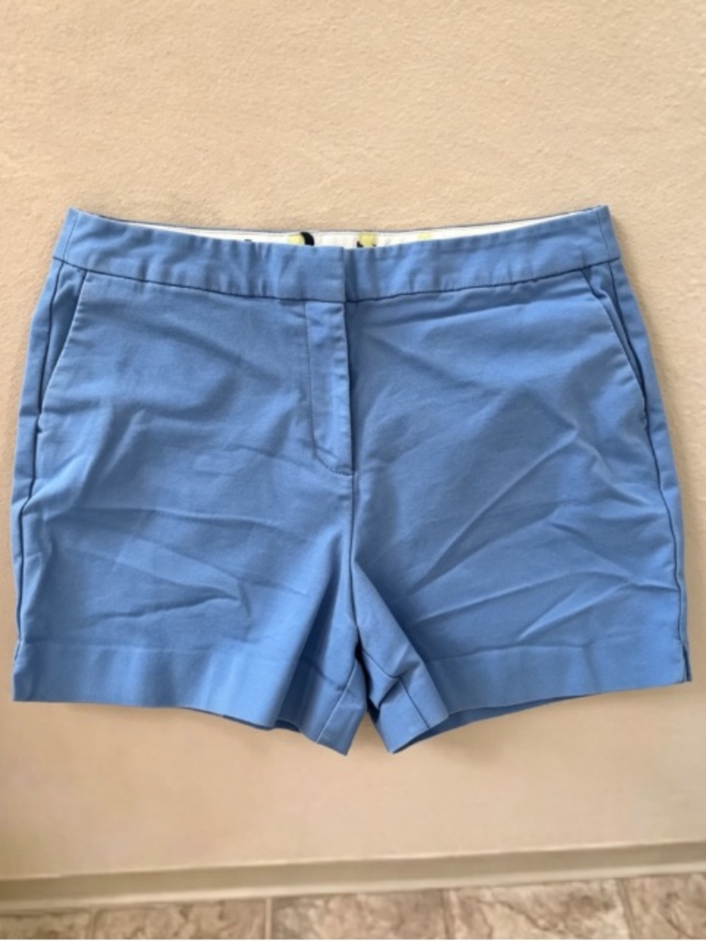 Women's Light Blue Tailored Bermuda Shorts